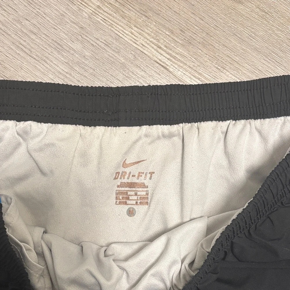 Nike Women's Black and Blue Athletic Shorts - Picture 2 of 2